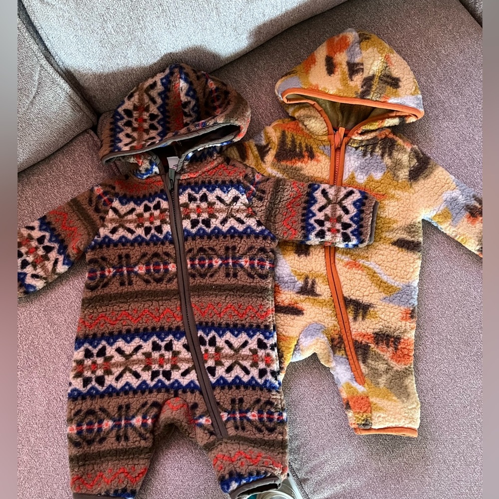 OLD NAVY WARM ONESIES, 0-3M